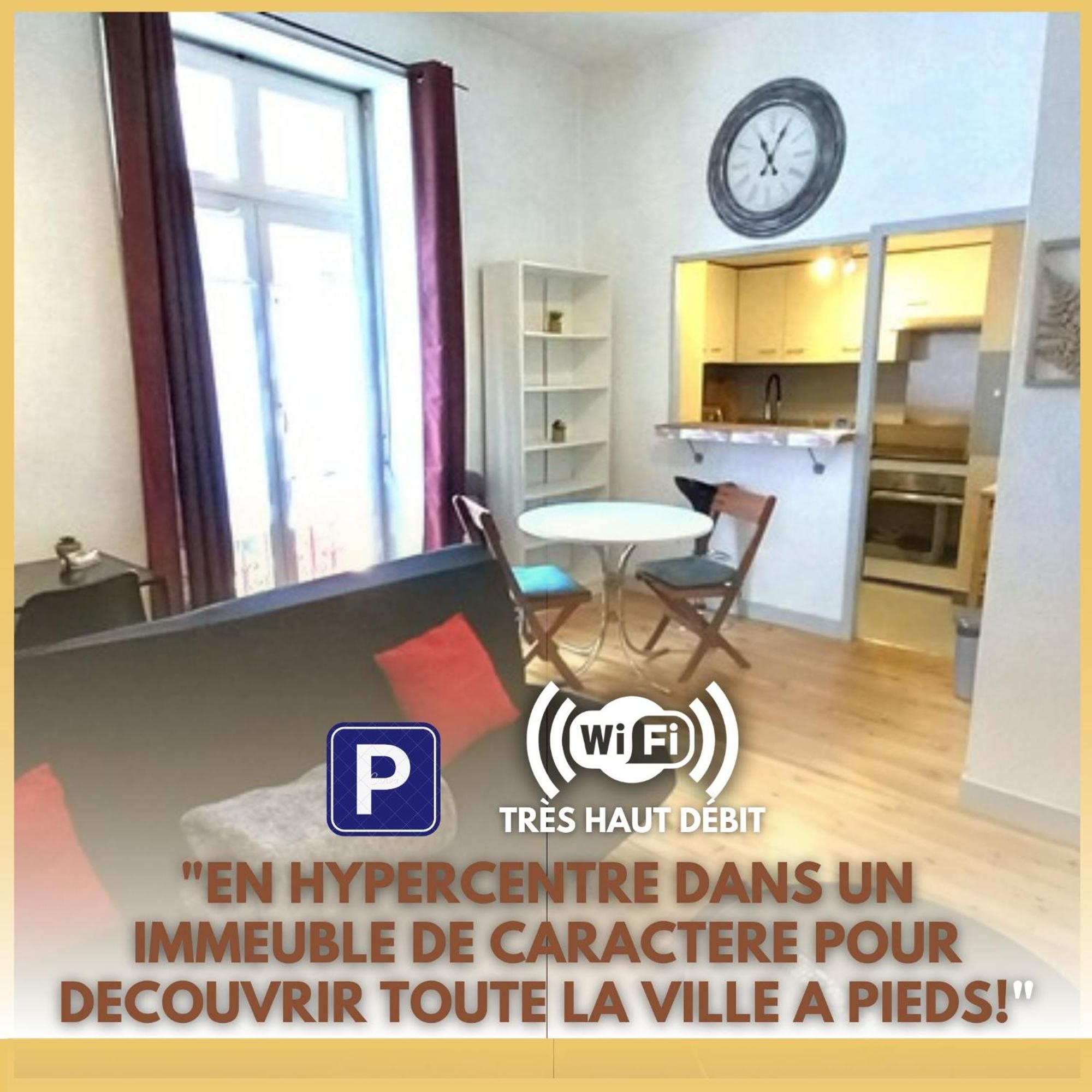 Le Gambetta T2 Cosy Hypercentre Wifi Fibre Avec Parking Apartment Pau Exterior photo